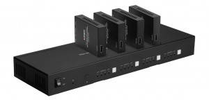 Neuer Lindy-Matrix-Extender verteilt HDMI-Inhalte aus vier Quellen über 70 Meter