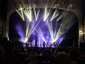 Glassjaw plays Brixton Academy beneath Elation rig