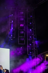 Ana Torroja lit with over sixty Chauvet fixtures