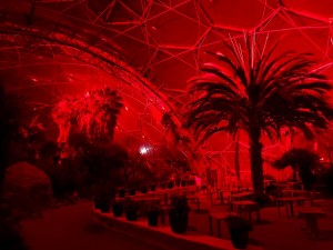 GLX lights Eden Project red with Chauvet