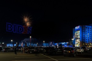 Biden campaign celebrates victory with drone light show from Strictly FX and Verge Aero