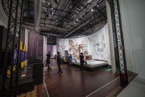 Leonardo da Vinci exhibition lit by Robe ParFect luminaries