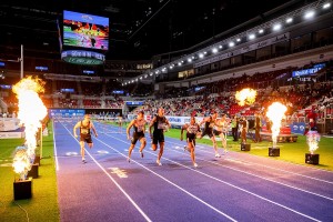 BTL beleuchtet ISTAF Indoor Meeting mit Cameo