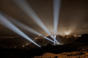 Robe equips permanent multimedia show at Masada Mountain