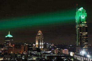 Robe moving lights illuminate tallest building in Africa