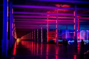 Rob Ross illuminates Tesla Cyber Rodeo with Chauvet