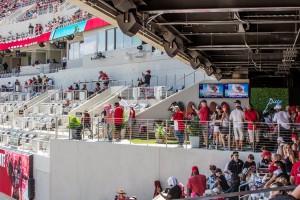 San Diego State University’s new Snapdragon Stadium equipped with EAW AC6 loudspeakers