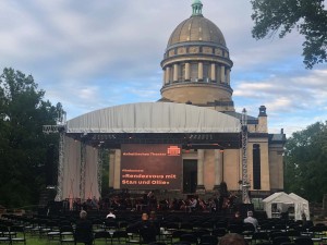 i:Tecs baut Open-Air-Bühne aus Litecraft Truss für Anhaltisches Theater Dessau