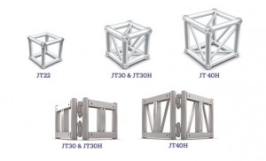 JTE presents conical truss Multicubes and Bookcorners