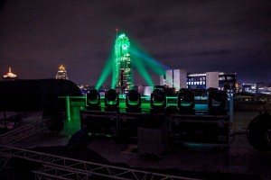 Robe moving lights illuminate tallest building in Africa