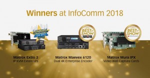 Matrox wins three awards