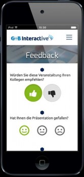 G+B Interactive Event App verfügbar