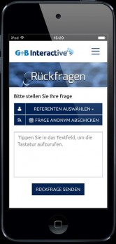 G+B Interactive Event App verfügbar