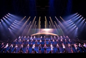 Perpetuum Jazzile show in Ljubljana lit by Robe