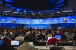 CSU-Parteitag mit Medientechnik von Gahrens + Battermann