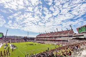 San Diego State University’s new Snapdragon Stadium equipped with EAW AC6 loudspeakers