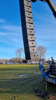 Coda audio systems supplied for protest day in The Hague