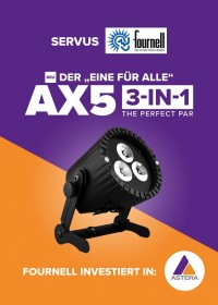 Fournell Showtechnik erweitert Materialbestand um Astera AX5 TriplePAR