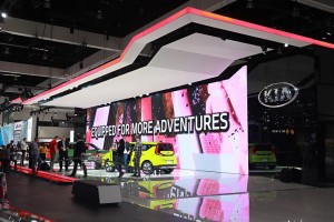 Prolyte Verto Truss used at Los Angeles Auto Show and Volvo product launch