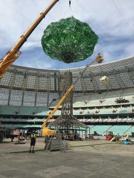 WI Creations specifies and fabricates set pieces for Islamic Solidarity Games in Baku