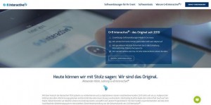 G+B Interactive-Website im neuen Design